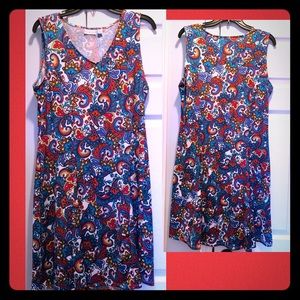 Spring Multicolored Dress-size PL -Perfect!